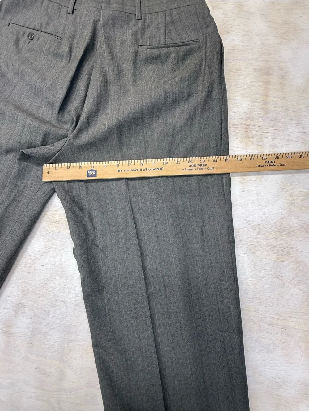 Christian Dior Triple Pleated 34x30.5 Men's Gray Tailored Dress Pants